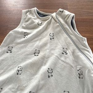 Woolino Sleepsack, light blue panda, 6-18m